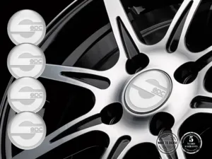 Sparco Pegatinas de Rueda Estilo Emblemas de Cúpula Premium